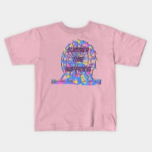 NEON SUMMERTIME! Kids T-Shirt